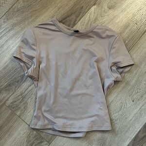 brown baby tee